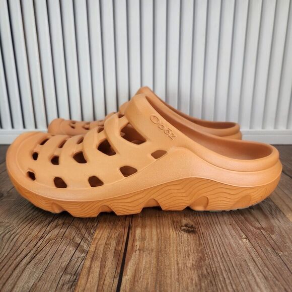 Oboz Whakata Coast Recovery Clogs Mens Sz 9 Melon Orange Slip On Comfort Sandals - Picture 3 of 10